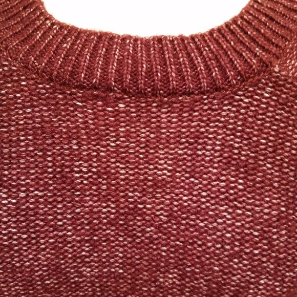 Banana Republic Sweater Burgundy Heather Size L  /B8 - Picture 3 of 9